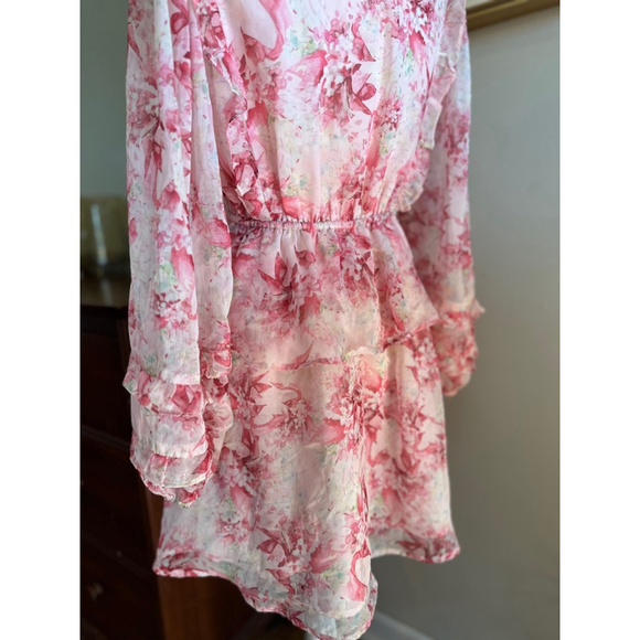 S STORIA Pink floral tiered Dress - Picture 8 of 13